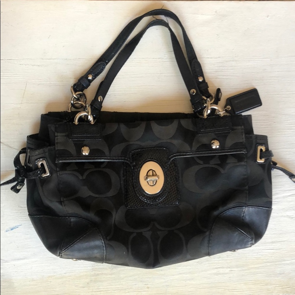 Black coach bag